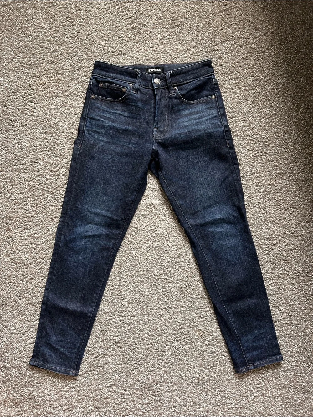 Express Men’s Indigo Athletic Skinny Jeans 26 x28